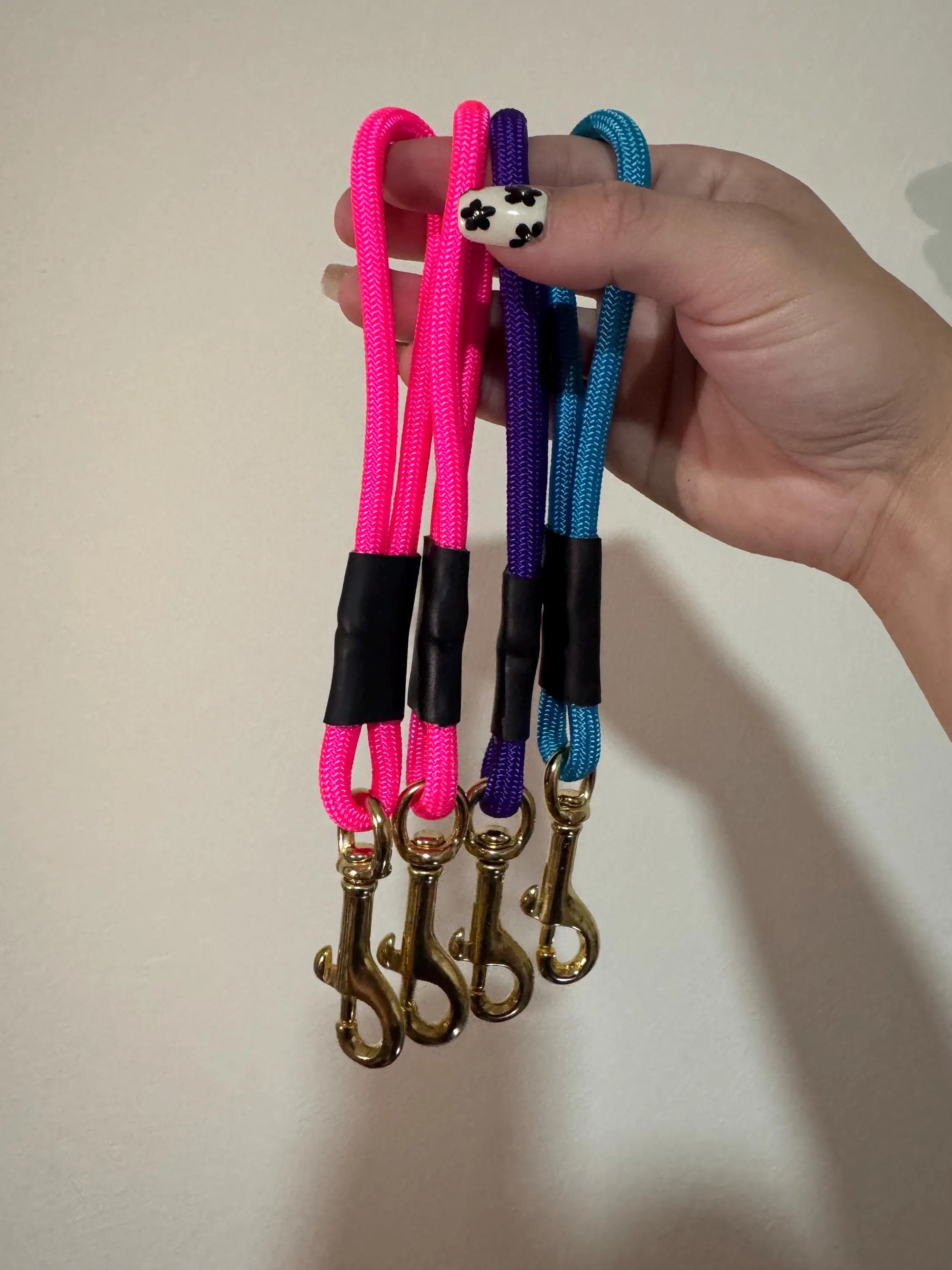 Handmade Paracord Dog Grab Tab, In Hand thumbnail